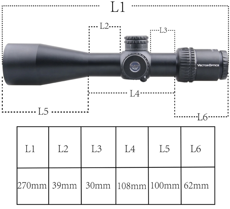 medidas vector optics veyron 4-16x44 ffp