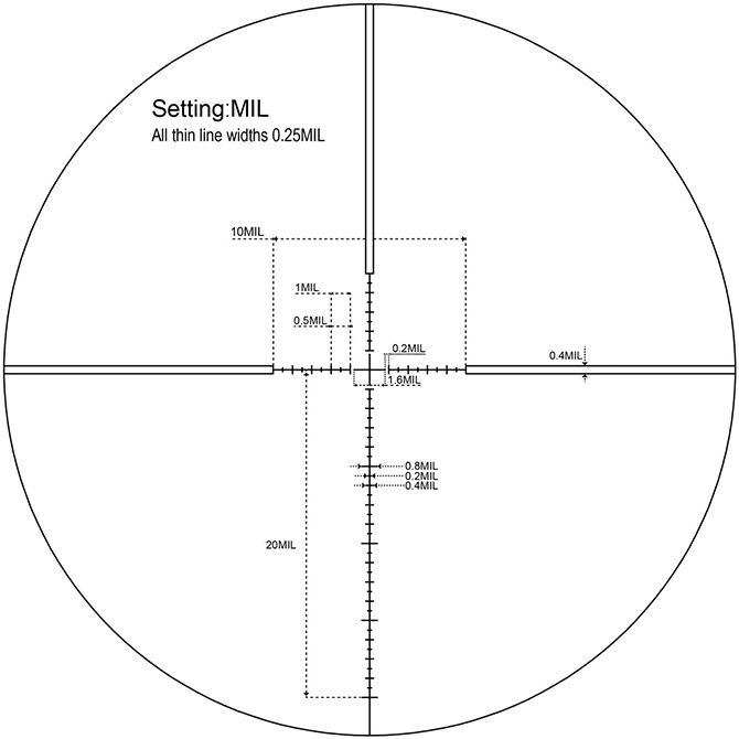 retícula vector optics veyron 6-24x44 ffp