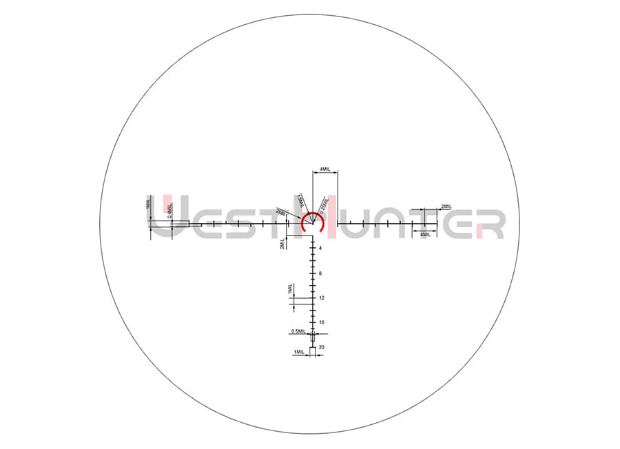 retícula West Hunter HD 1-6X24