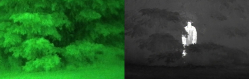 vision nocturna vs visión térmica o infrarroja